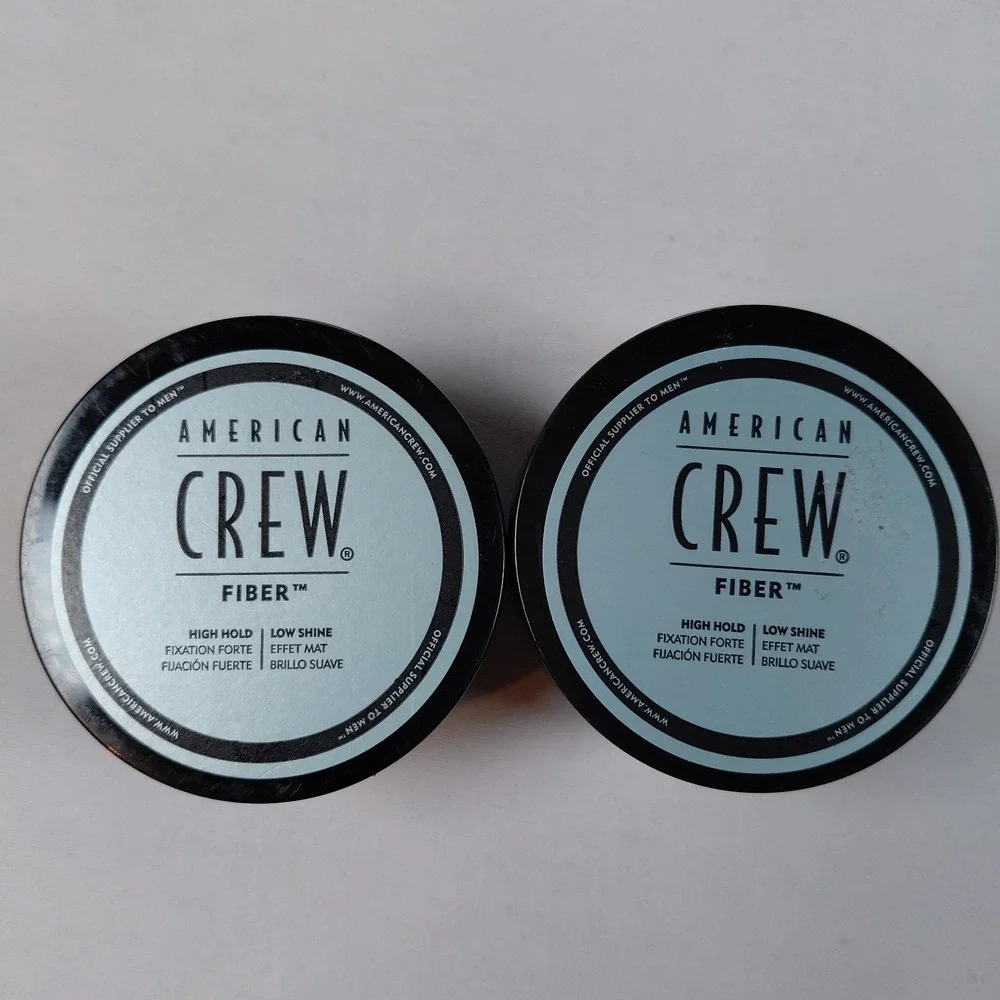 Lot of 2 American Crew Fiber 3oz Pliable Fiber with High Hold and Low Shine